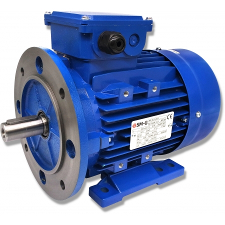 SILNIK ELEKTRYCZNY Z KOŁNIERZEM 2,2kW 400V 1410obr WAŁEK 24mm 3-FAZOWY